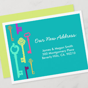 Anúncio novo legal do endereço das chaves  