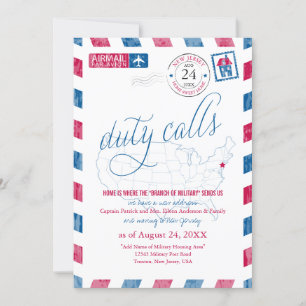 Anúncio Novo mapa de Jersay EUA Correio Aéreo Militar Muda