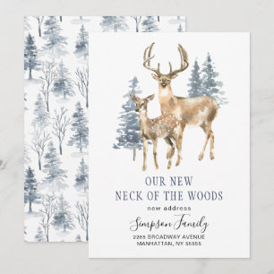 Anúncio Novo Pescoço Elegante do Inverno da Floresta em Mo