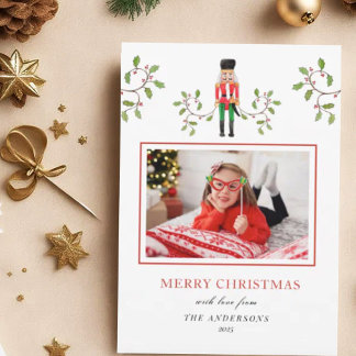 Anúncio Noz-cracker Soldier e foto verde de férias