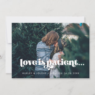 Anúncio O amor é casamento paciente