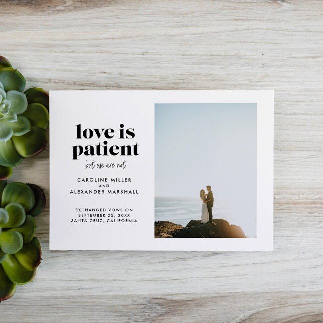 Anúncio O amor é paciente, mas nós não somos empecilhos (Criador carregado)