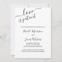 O Amor é Postergação Elegante e Paciente