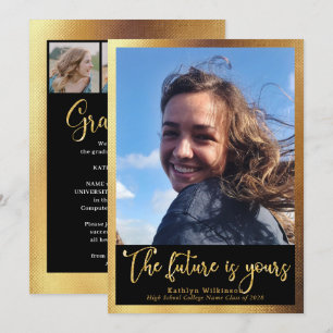 Anúncio O Futuro é o seu Dourado Script 4 Graduação de Fot