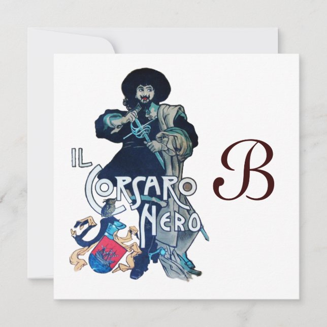 Anúncio O MONOGRAMA DO CORSAIR PRETO, branco (Frente)