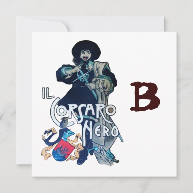 Anúncio O MONOGRAMA DO CORSAIR PRETO, branco (Frente)