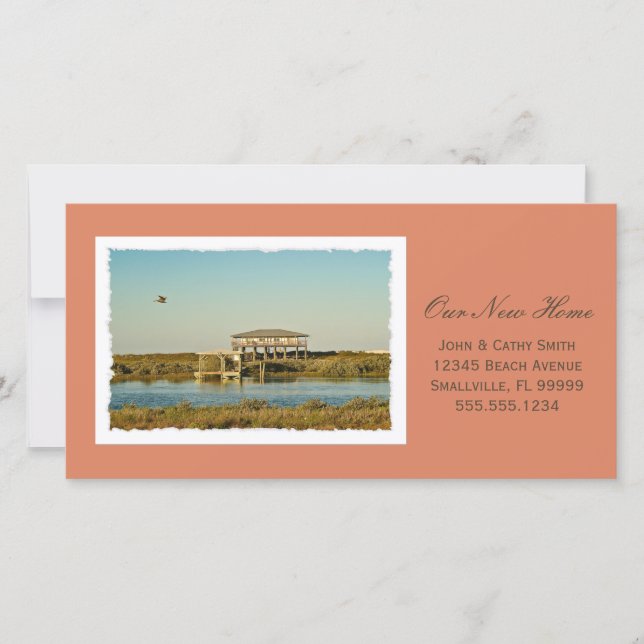 Anúncio O seu novo endereço personalizado de fotografia do (Frente)