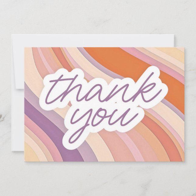 Anúncio Obrigado Pastel Gradient Card (Frente)