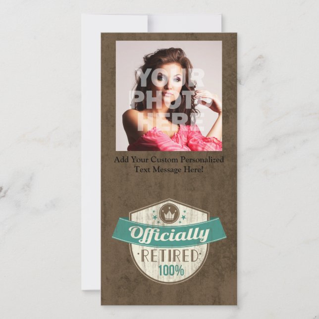 Anúncio Oficialmente Aposentado, 100% De Aposentação Vinta (Frente)