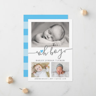 Anúncio Oh Boy Script Sky Blue Heart Collage Birth