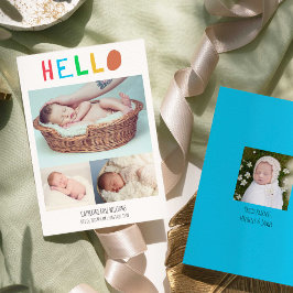 Anúncio Olá Baby Typografia Collage Modern