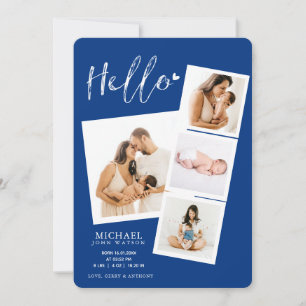 Anúncio Olá, Fita Fotográfica Colagem Bebê Garoto Anno