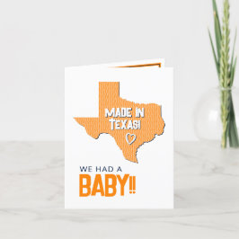 Anúncio Orange Herringbone made in Texas Photo Baby
