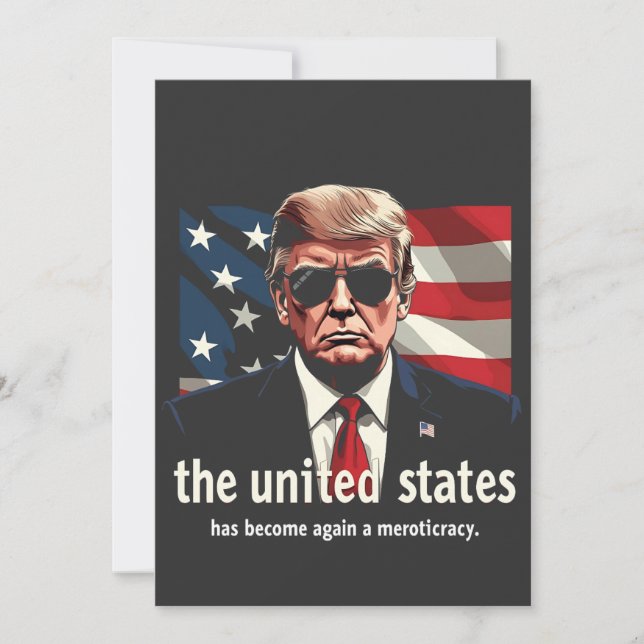 Anúncio Os Estados Unidos Voltaram a Ser uma Meritocracia (Frente)