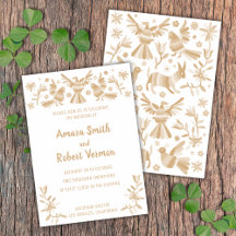 Otomi, MEXICA, BEIGE, FLORES E AVES