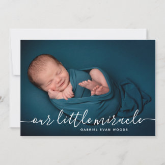 Anúncio Our Little Miracle Photo Collage Modern Birth 