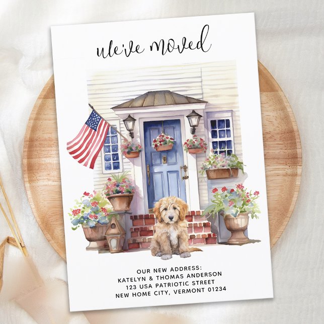 Anúncio Ouro Doodle Puppy Personalizado Cão em Movimento P (Criador carregado)