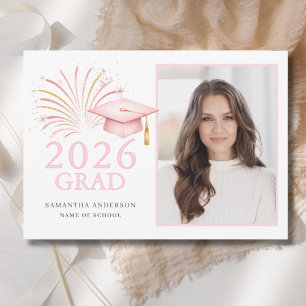 Anúncio Ouro Rosa Moderno Graduado 2026 