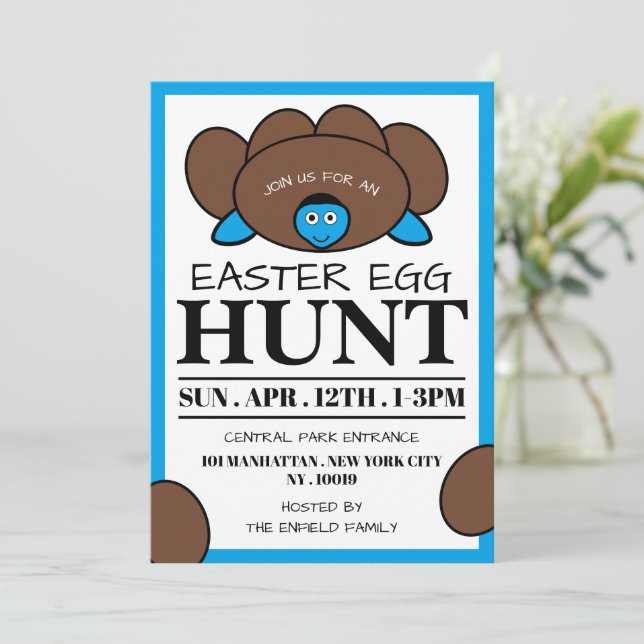 Anúncio Ovo De Tartaruga Azul, Caça De Ovo De Páscoa (Em pé/Frente)