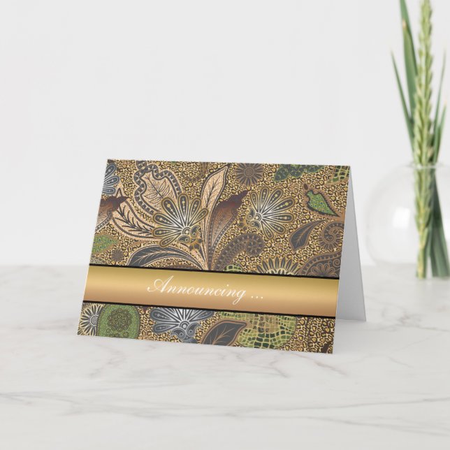 Anúncio Padrão de Paisley de Impressão Animal (Frente)