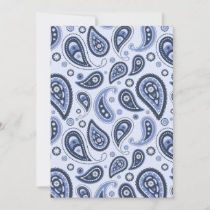 Anúncio Padrão Paisley Azul