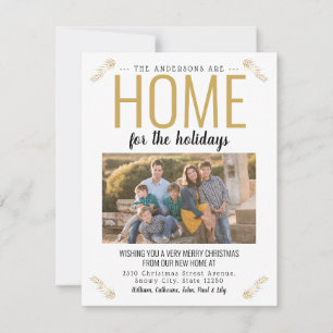 Anúncio Página inicial para a movimentação Dourada de foto