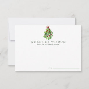 Anúncio Palavras de Sabedoria de Casamento de Natal para R