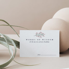 Anúncio Palavras de Sabedoria Holly e Pine para os Recém-C