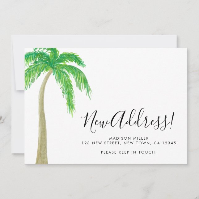 Anúncio Palm Tree New Address Moving  (Frente)