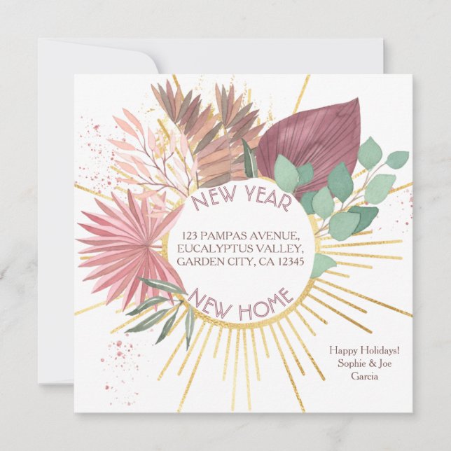 Anúncio Pampas e Eucalyptus Wreath Moving (Frente)