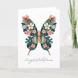 Anúncio Parabéns Borboleta Tropical – Asas Florais