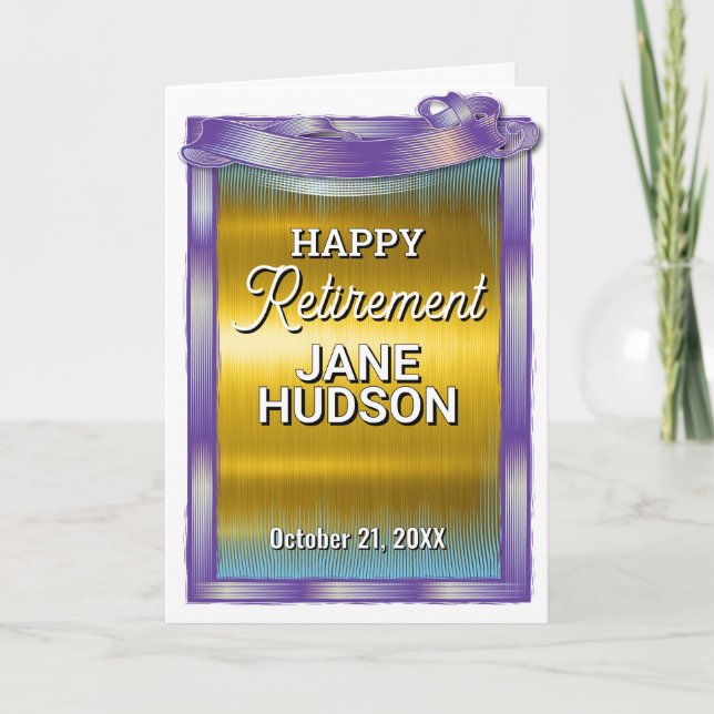 Anúncio Parabéns Feliz Reforma (Frente)