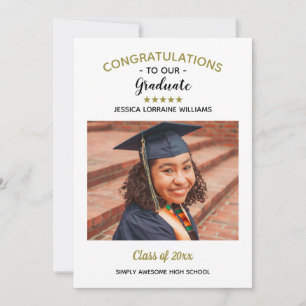 Anúncio Parabéns Fotografia Personalizada Graduado Formatu