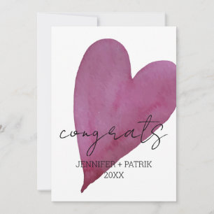 Anúncio Parabéns Presente de Noivado Coração