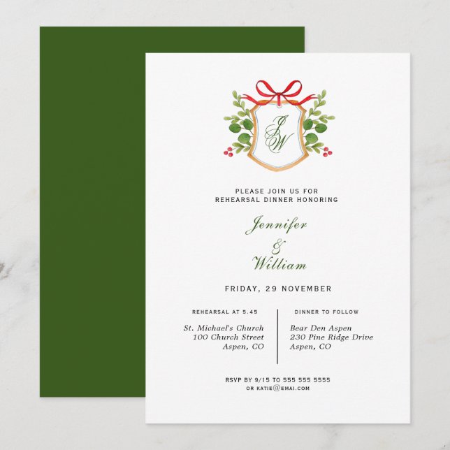 Anúncio Paragem Monograma com Janto de ensaio verde (Frente/Verso)