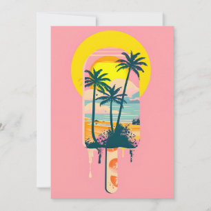 Anúncio Paraíso dos Sweets Sunset de Verão Tropical