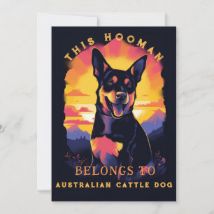 Anúncio Parente australiano de Cachorro Engraçado Personal