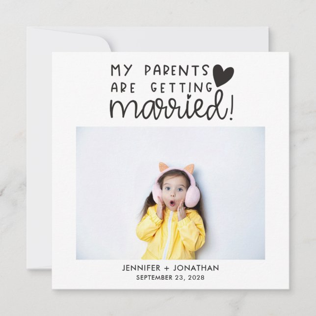 Anúncio Parentes se casando hoje casamento surpresa (Frente)