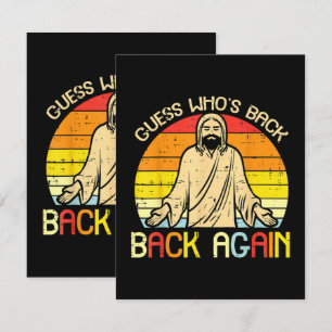 Anúncio Páscoa Jesus Adivinhe Quem Voltou Religioso Cristã