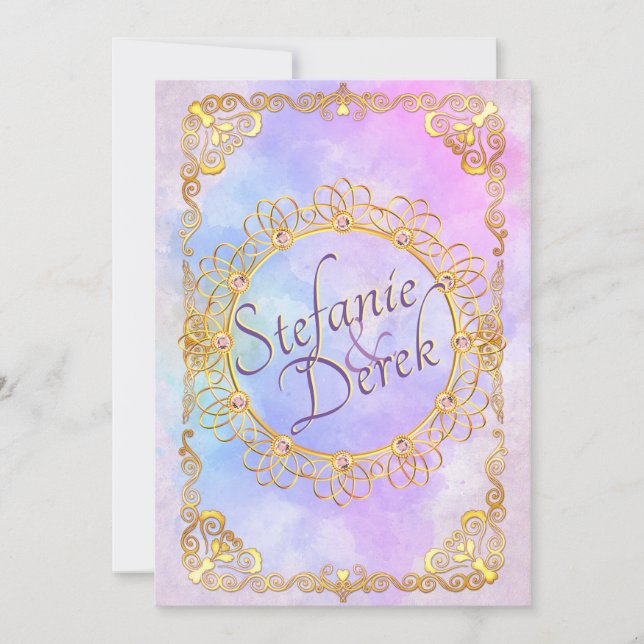 Anúncio Pastel Suave Elegante e Dourado (Frente)