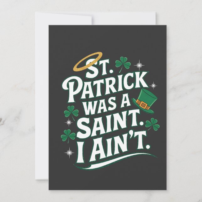 Anúncio Patrick era um Santo, eu não sou engraçado (Frente)