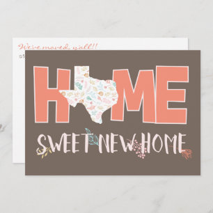 Anúncio Peach & Brown Home, Sweet New Home - Texas
