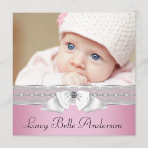 Anúncio Pearls Pink Black Baby Girl Fotografia Birn