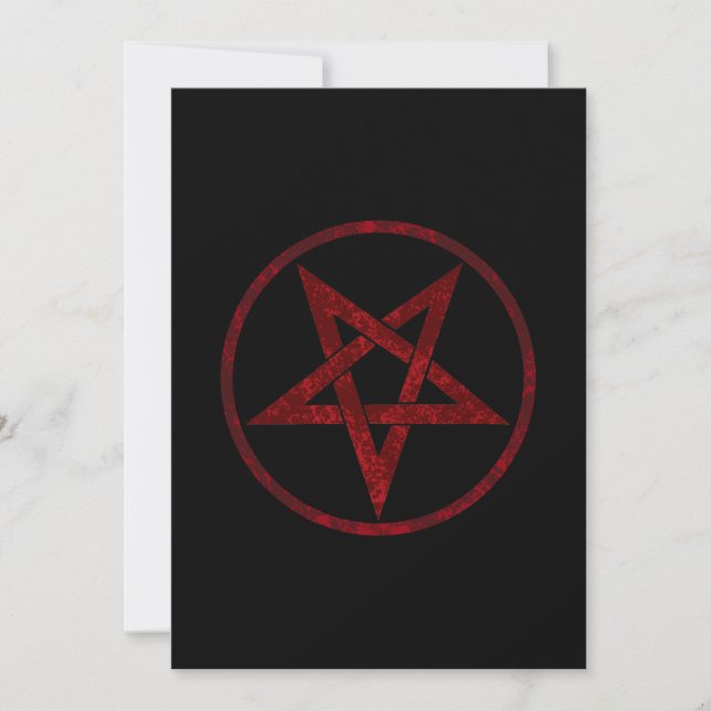Anúncio Pentagrama do diabo vermelho (Frente)