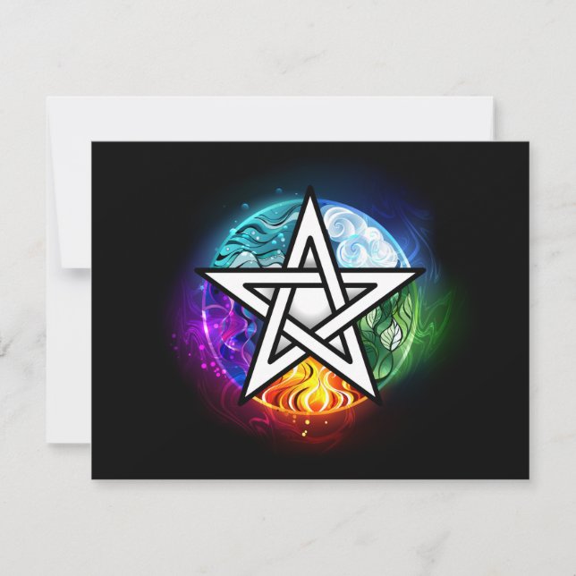 Anúncio Pentagrama do Wiccan (Frente)
