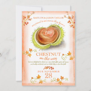 Anúncio Pequena gravidez a cores do coração da castanha