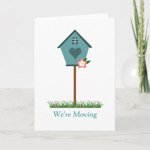 Anúncio Pequeno Birdhouse Whimsical Estamos nos mudando