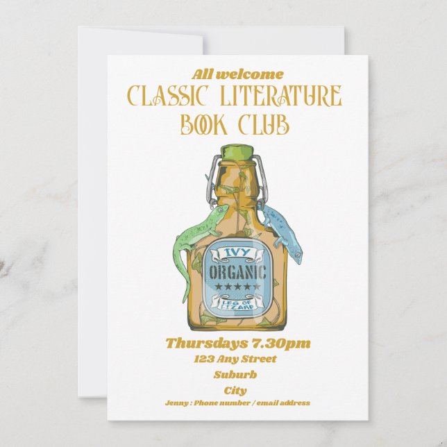 Anúncio Perna de lagarto Shakespeare Macbeth (Frente)