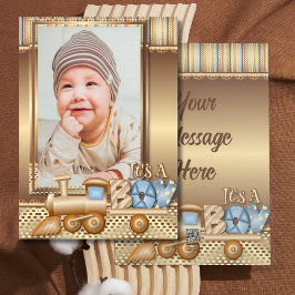 Anúncio Personalizado Conheça o Nosso Novo Bebê 