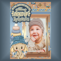 Anúncio Personalizado de Bebê Recém-Nascido Conheç